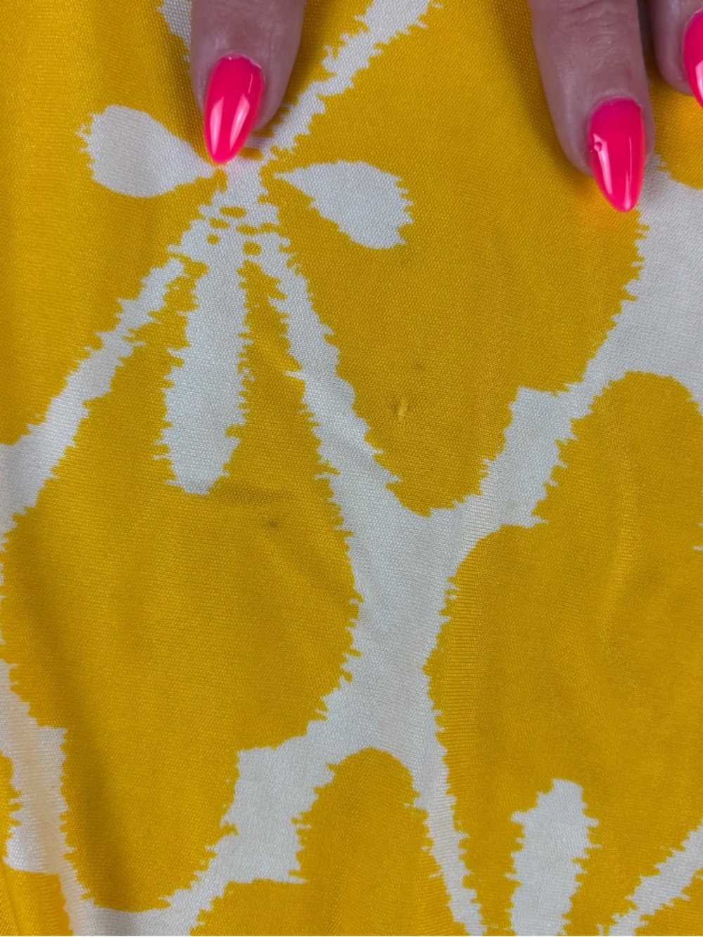 DIANE VON FURSTENBERG Women’s DVF Naro Silk blend Yellow floral halter Dress - 4 - Picture 7 of 11